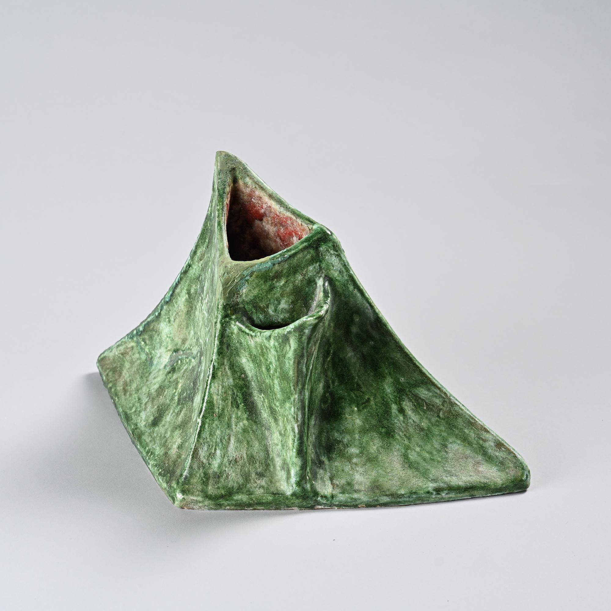 Ceramic vase by Béatrice Cenci, Italy, circa 1960.