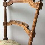 Carved wood-lined chair