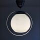 White opaline hanging lamp rises and drops vintage 1930 57cm