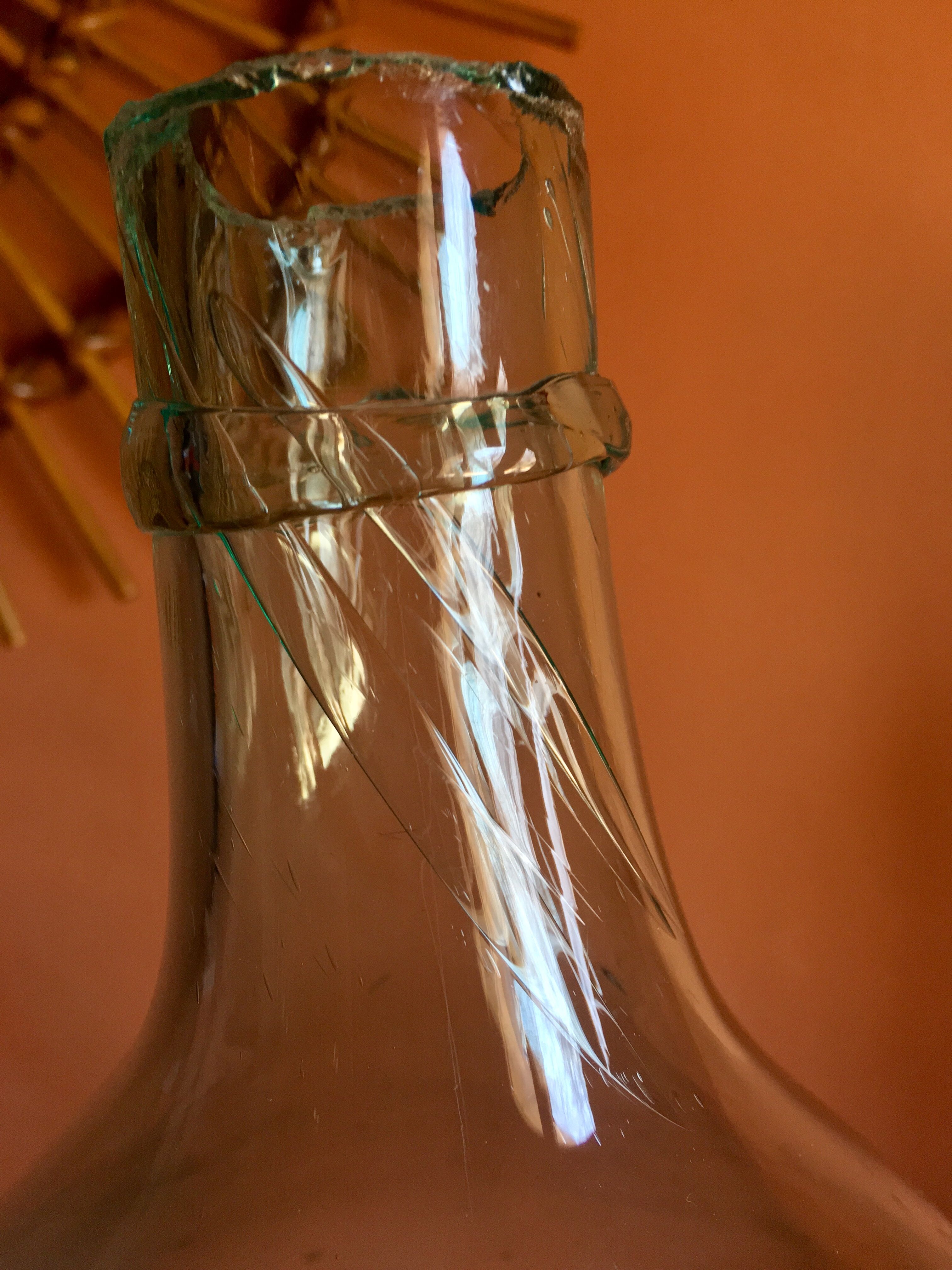 Old demijohn XIX 12 litres blue
