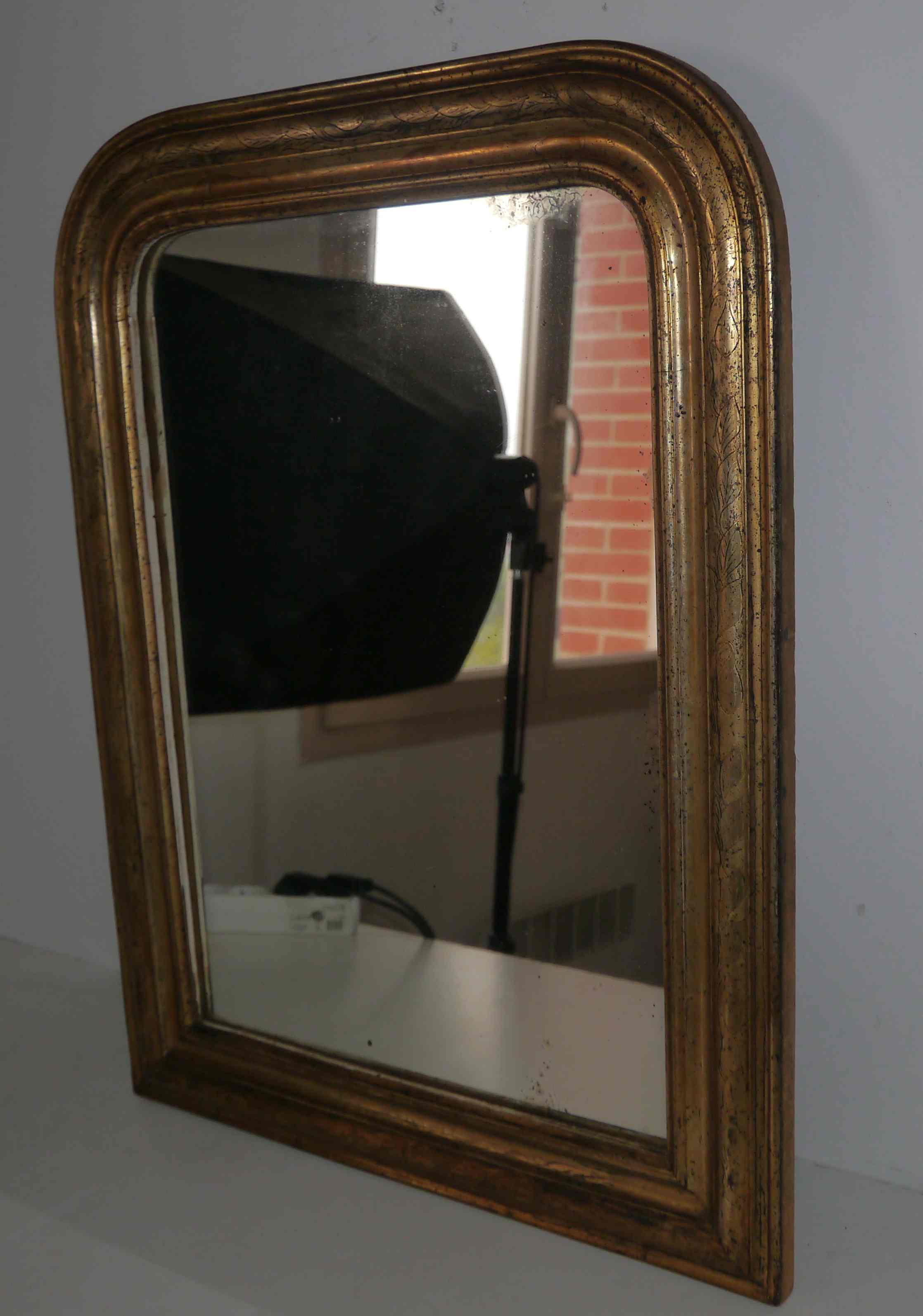 Old mirror louis Phillipe style gilded 670 mm x 510 mm