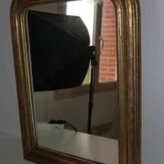 Ancien miroir style Louis Phillipe doré 670 mm x 510 mm