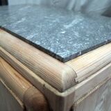 Low mado buffet, marble top, sanded