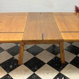Table and 8 indoor chairs, colonial house, 1990.