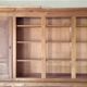 Library in solid cherry wood, Louis Philippe style.
