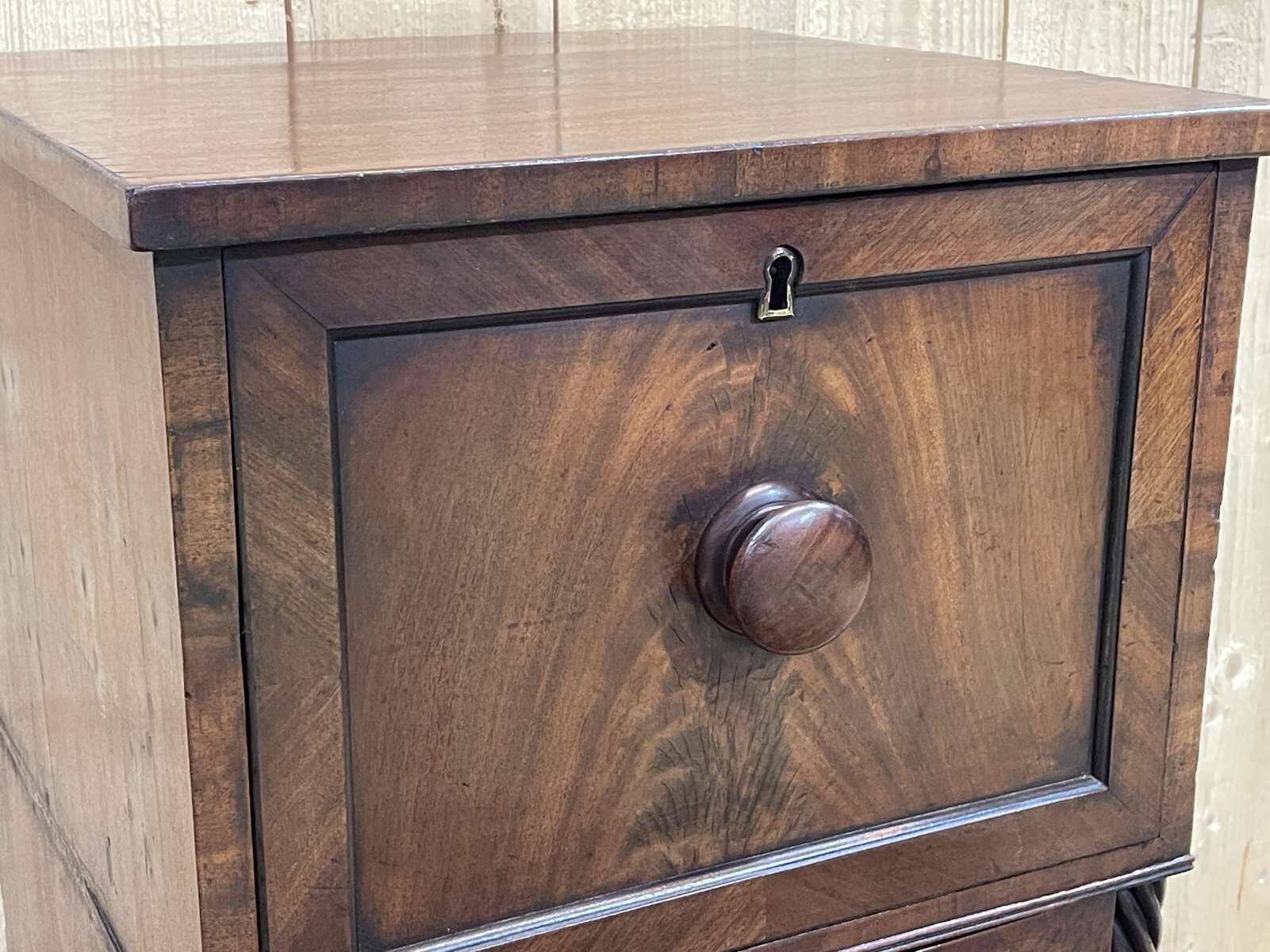 Victorian mahogany confiturier - 19th century