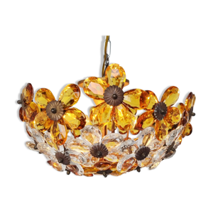 plafonnier fleuri en