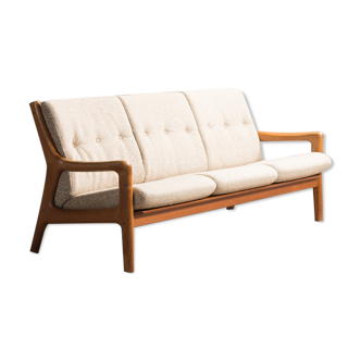 Danish teak sofa 3 places by Gustav Thams, for Uldum Mobelfabrik, 1960