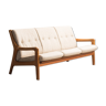 Danish teak sofa 3 places by Gustav Thams, for Uldum Mobelfabrik, 1960