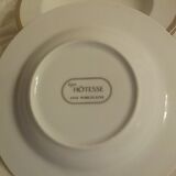 Fine porcelain soup plates