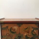 Table de chevet chinoise dessus d'aile des années 60-70