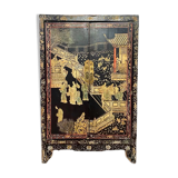 Black lacquered Chinese cabinet 19th century