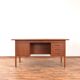 Mid-Century Danish Freestanding Teak Desk, 1960s