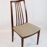 Set of six dining room chairs of rosewood  of danish design from the 1960s