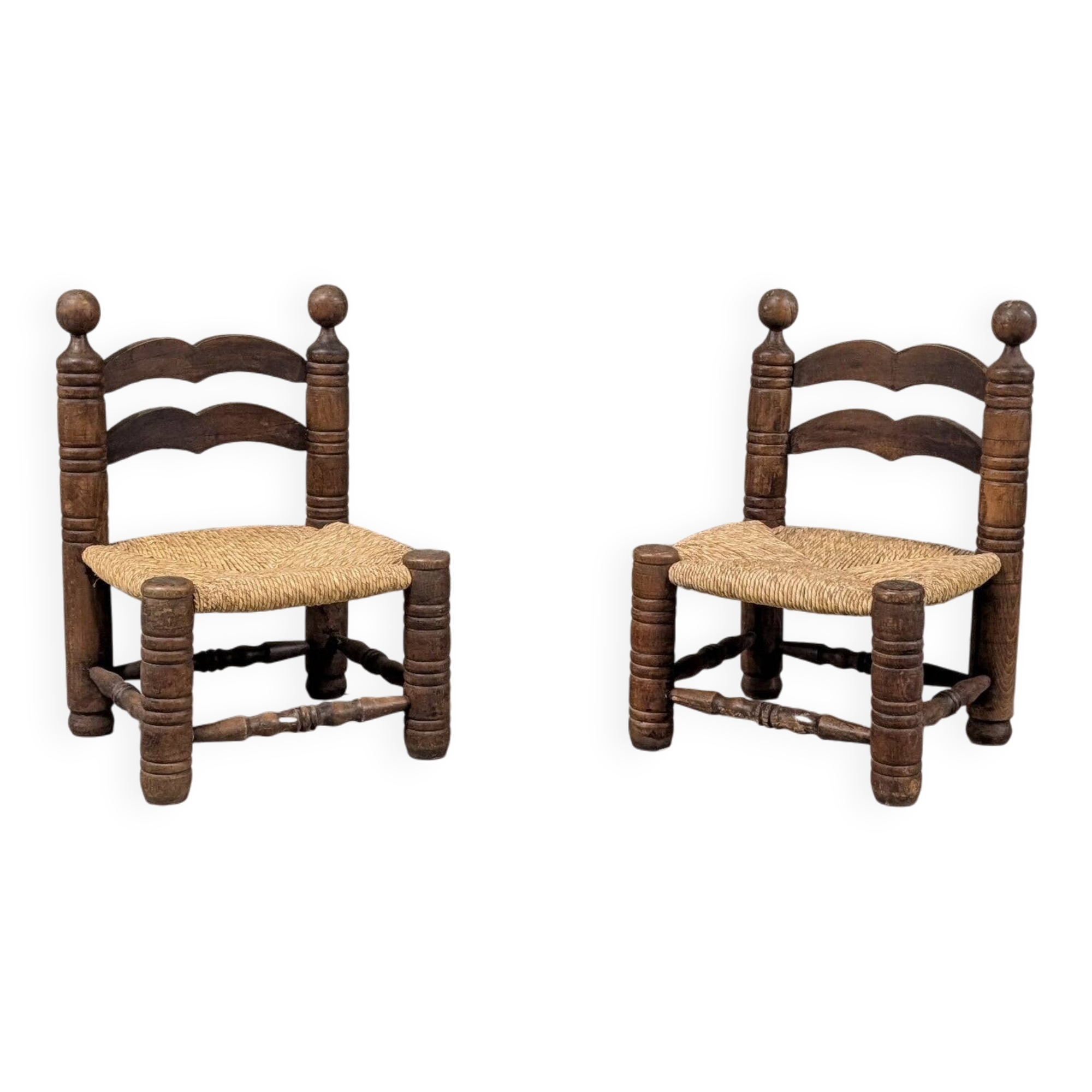 Pair of low chairs