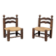Pair of low chairs
