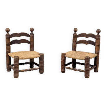 Paire de chaises basses
