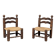 Pair of low chairs