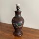 Partitioned table lamp in bronze, China 1880