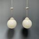 Ensemble de deux suspensions opalines Philips Phililight
