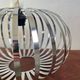 Arditi Italy saucer pendant light from the 80s with metal strips