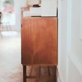 Renovated vintage vinyl cabinet, 1960s-70s.