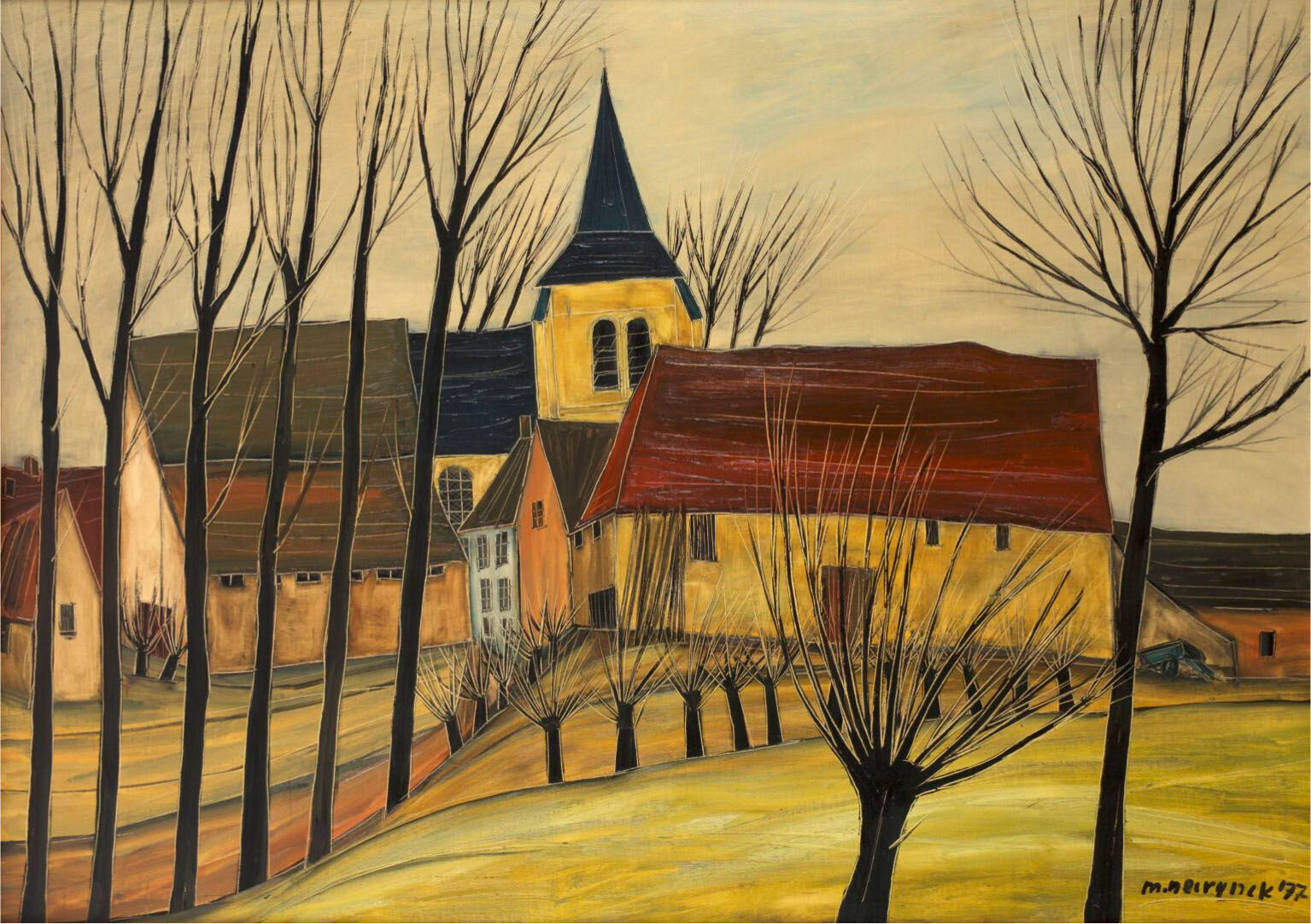 "The village church" by Martin Neirynck