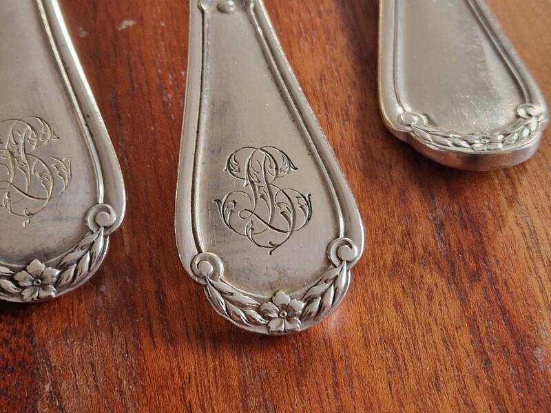 Christofle, Paris: Set of 12 Empire style table forks