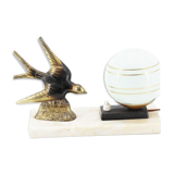 Art Deco swallow lamp