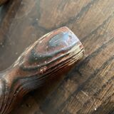 Wooden footrest stool