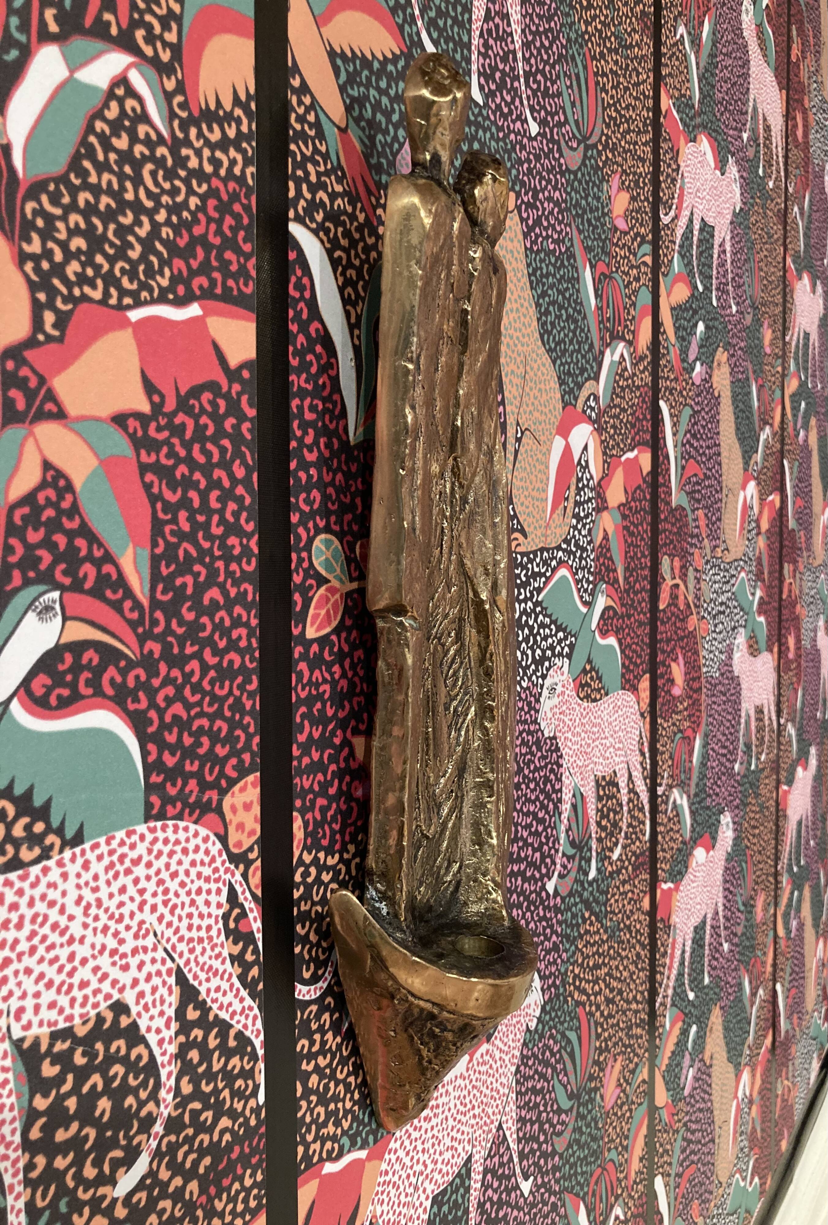 Large sculpture / candlestick "Scandinavian Design 1950".