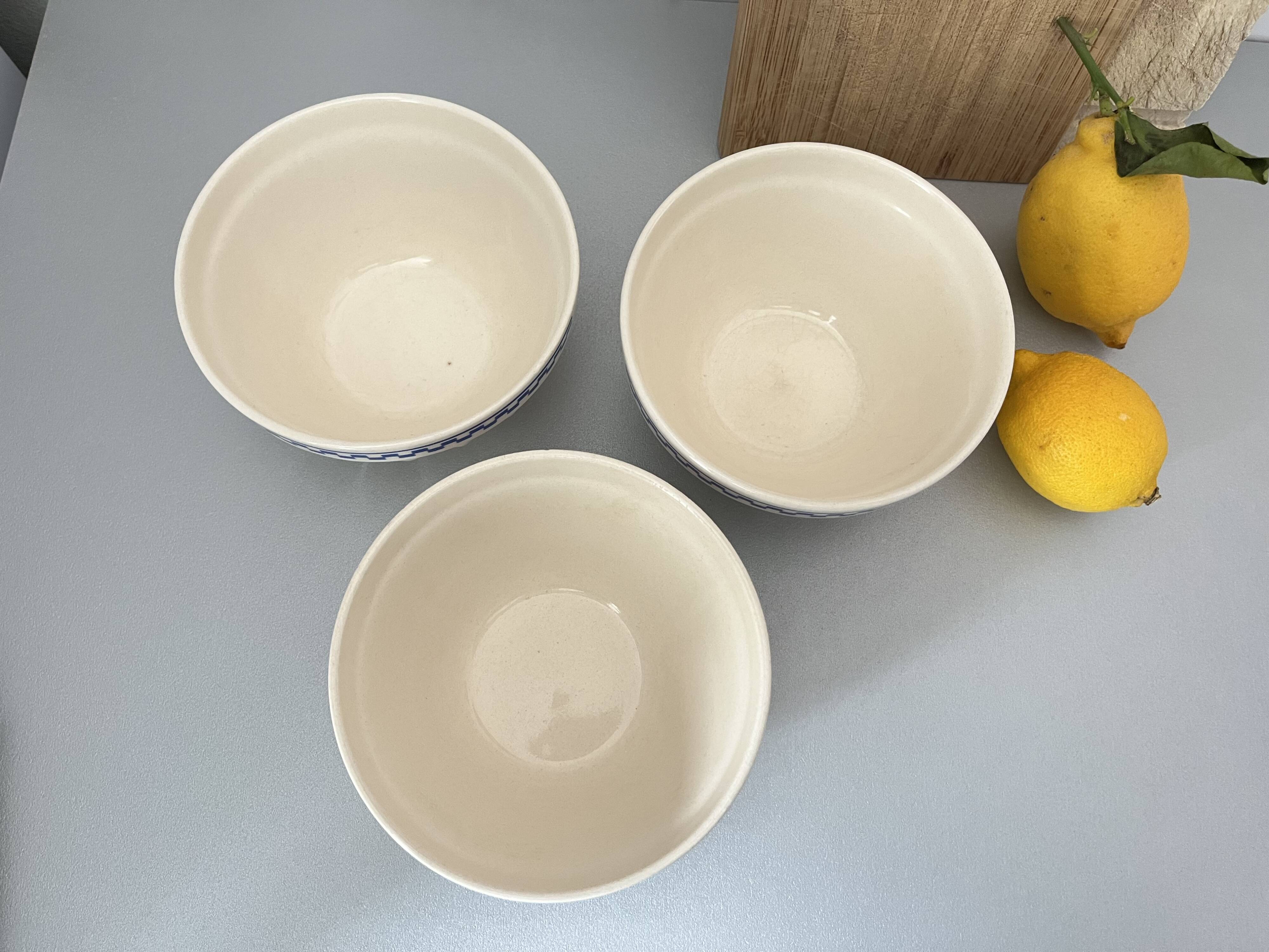 Old faceted bowls