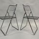 Set of four chrome folding chairs by Niels Gammelgaard for Ikea 1970