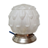 Frosted glass globe lamp
