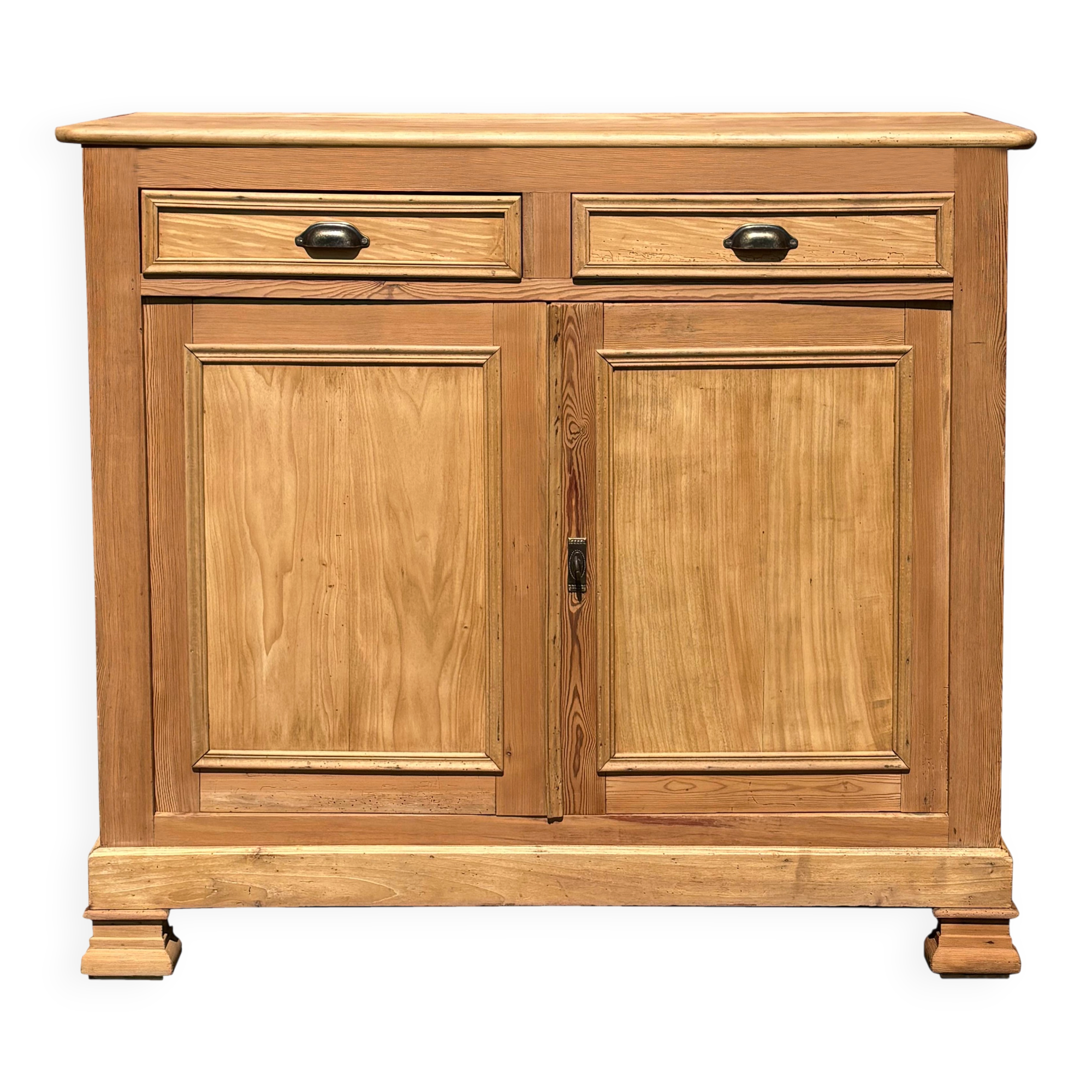 buffet parisien ancien en bois fruitier et pin