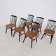 Set of 6 Fanett chairs from Tapiovaara 1970