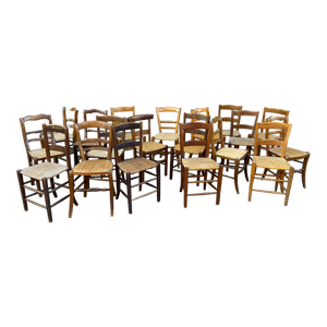 20 chaises bistrot campagnardes