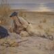 Peinture italienne signée aquarelle du 20ème siècle