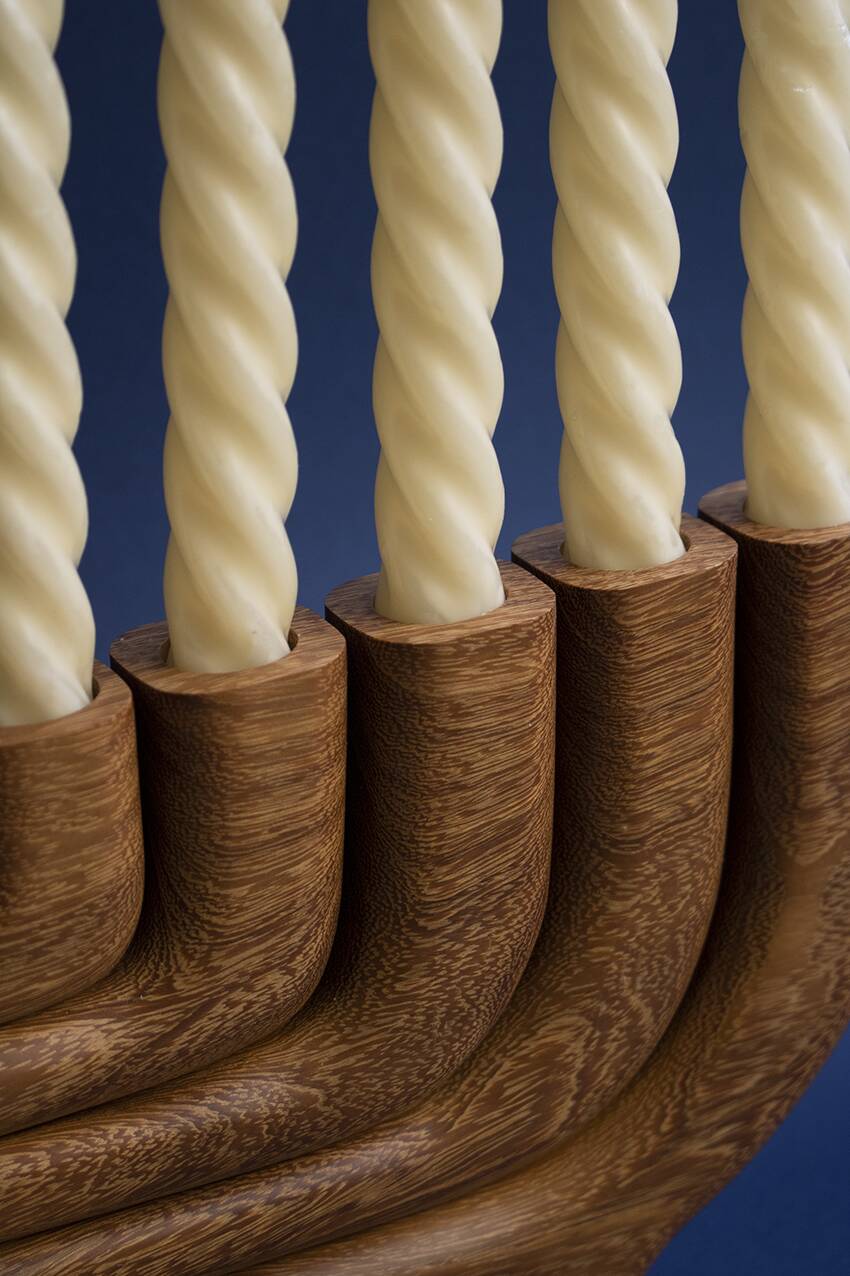 Wooden candlestick - Paloma candelabrum