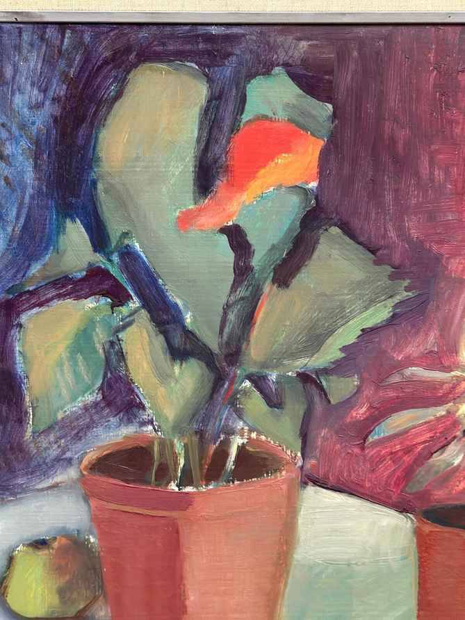 Swedish Oil on Panel – “Still Life” by Valbo – Signed – Vintage & Framed
