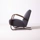 Pair of H-269 Jindrich Halabala lounge chairs, Czechoslovakia, circa 1950