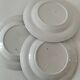 Set of blue and white English plates – Fine earthenware, 20th century