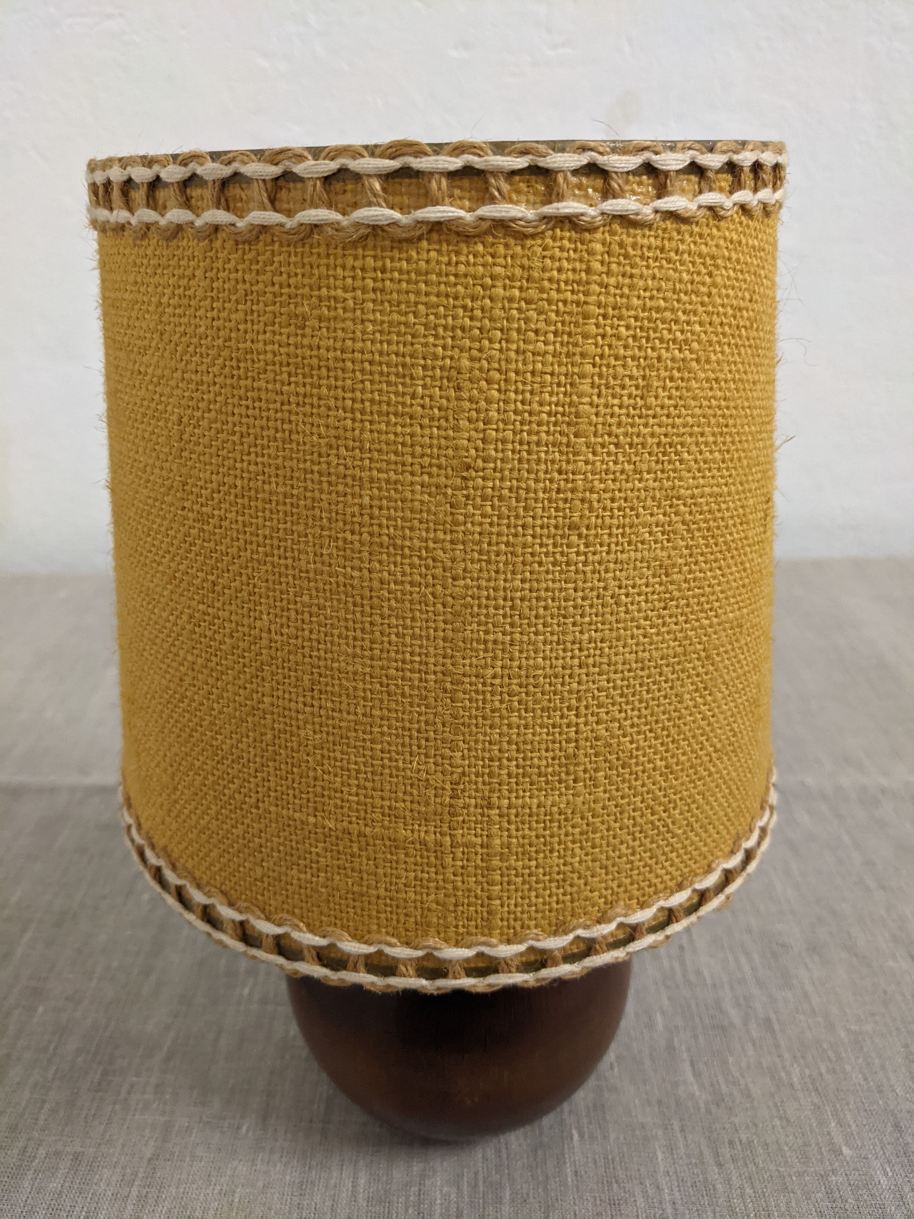 Vintage wooden bedside lamp