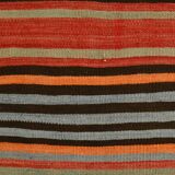 Runner Vintage Rayé – Tapis Kilim Graphique Tissé Main, 77x360 Cm