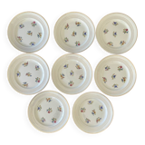 Set of 8 semi-porcelain Céranord France dinner plates, Versailles model