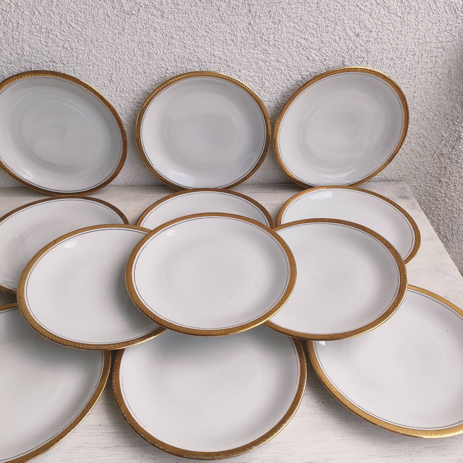 Lot 12 assiettes dessert Bavaria