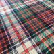 Jaeger tartan pattern blanket, 100% wool - 117x87 - Ref 855