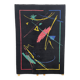Postmodern Abstract Low Pile Wool Rug from the 1980's