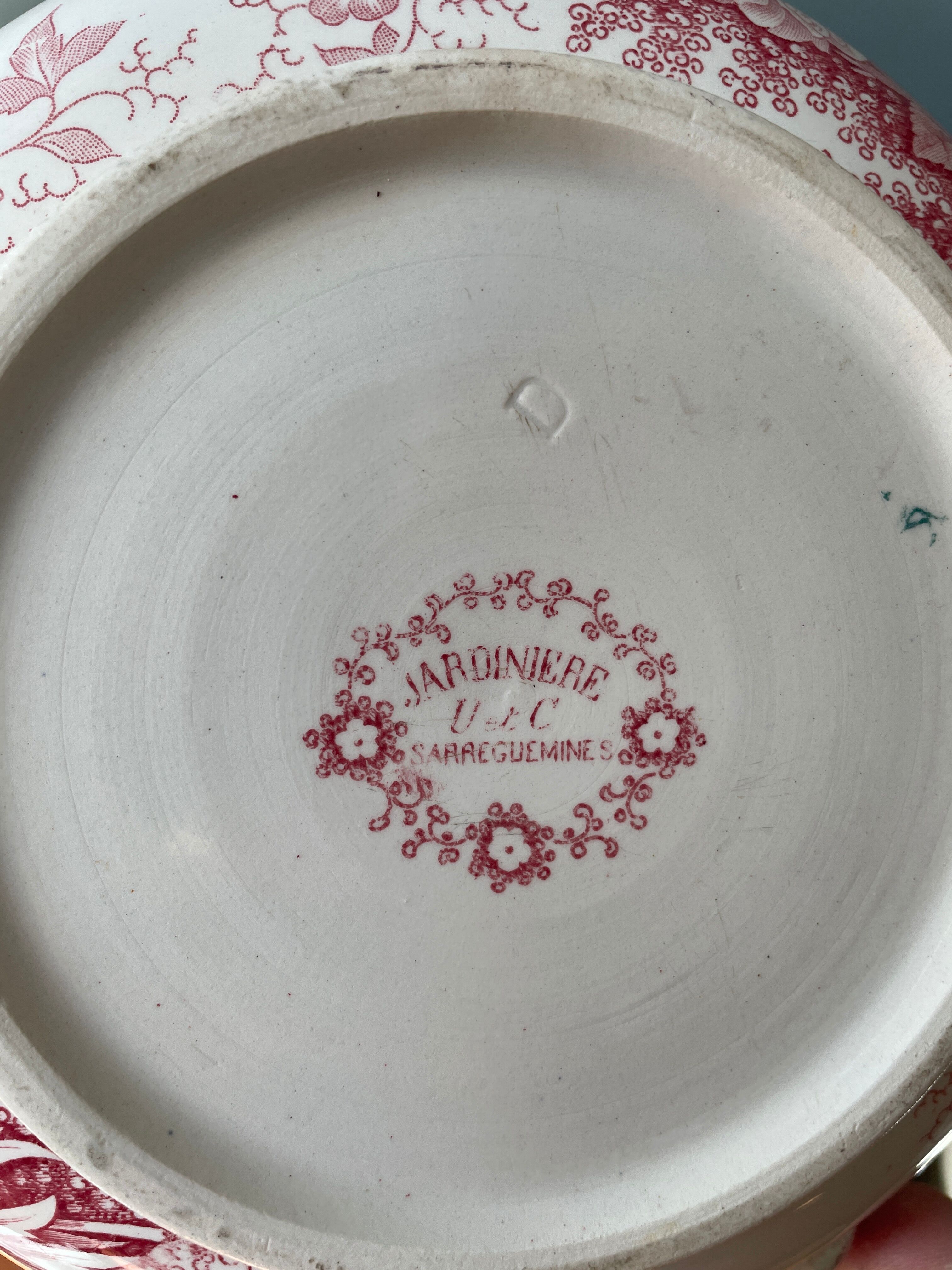 Water pitcher Sarreguemines 1900, model Planter