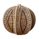 Tri-color rafia pendant vintage pattern year 70